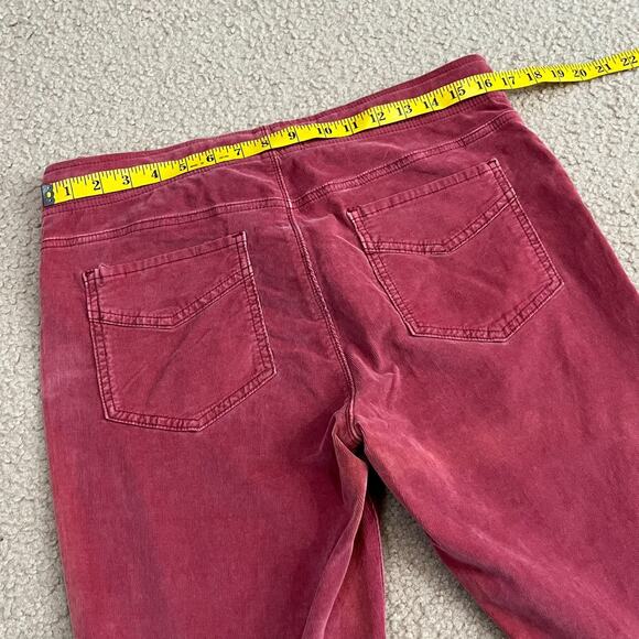 Free People Corduroy Pink Pull On Flare Pants Size 32 (flawed) - Picture 8 of 9